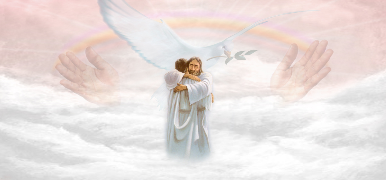 In Gods Arms Clouds Pink